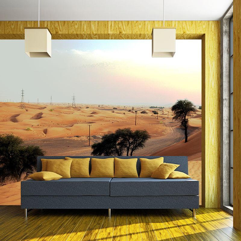 Desert Mural Decal Stain Resistant Living Room Wall Decor, Made to Measure