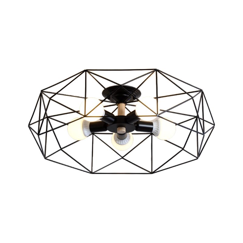 Modern Flush Mount Metal Multiple-Light Flush Mount Ceiling Light