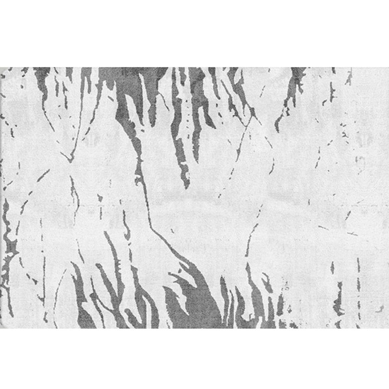 Simple Solid Color Comfort Rug Polyester Stripe Printing Area Rug Non-Slip Backing Carpet for Living Room