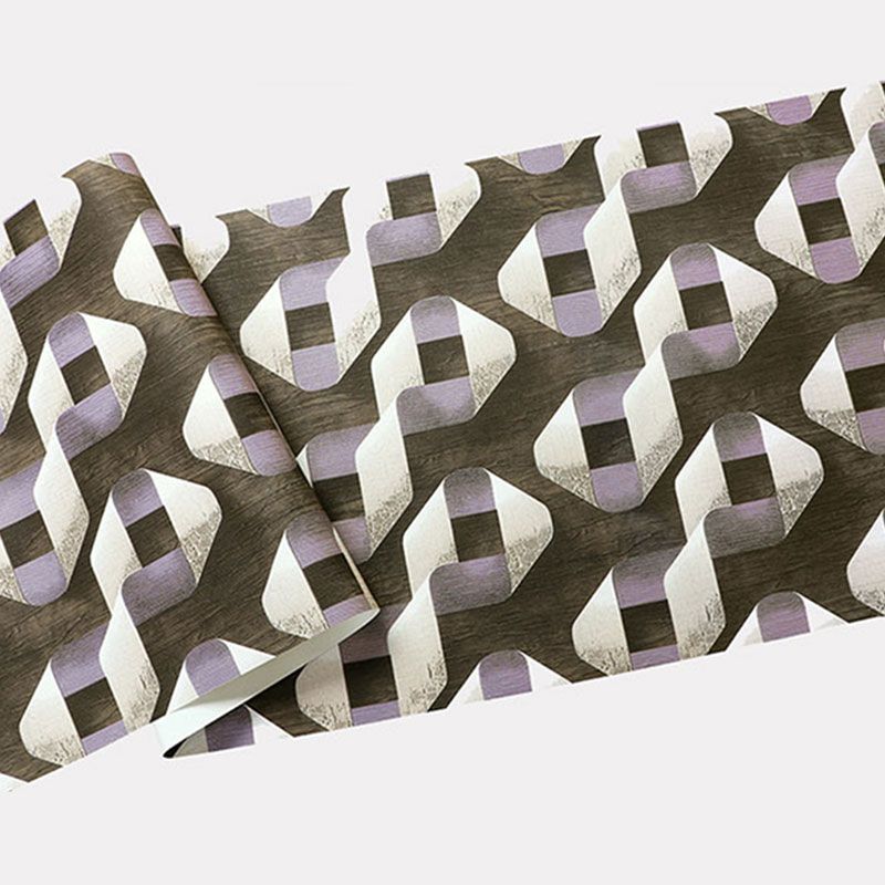 3D-Effekt-Harlekin-Wanddekor, weiche Vinyl-Tapetenrolle für Akzentwände, 57,1 Quadratfuß.