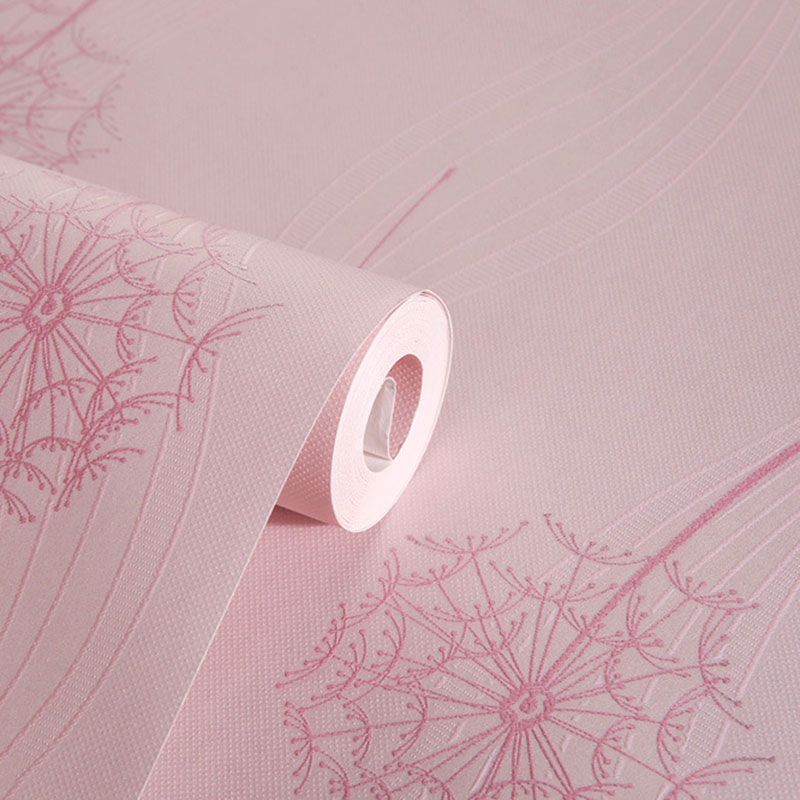 Modernism Dandelion Wallpaper Roll for Children's Bedroom, Neutral Color, 31'L x 20.5"W