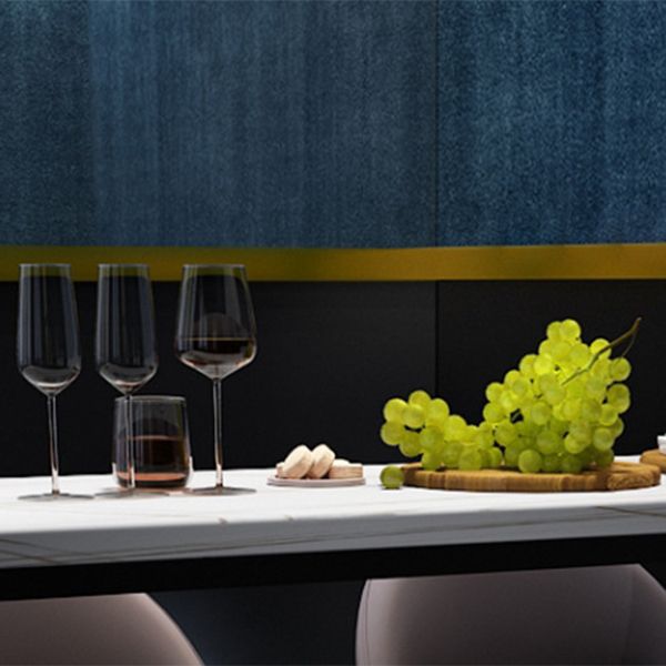 Glam Indoor Bar/Dinette Table with Storage Double Pedestal Bistro Bar Desk