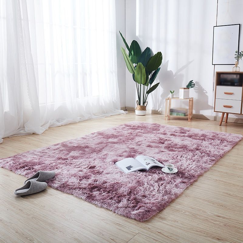 Simplicity Tie dye Shag Carpet Polyester Indoor Rug Non-Slip Backing Area Carpet for Home Decoration