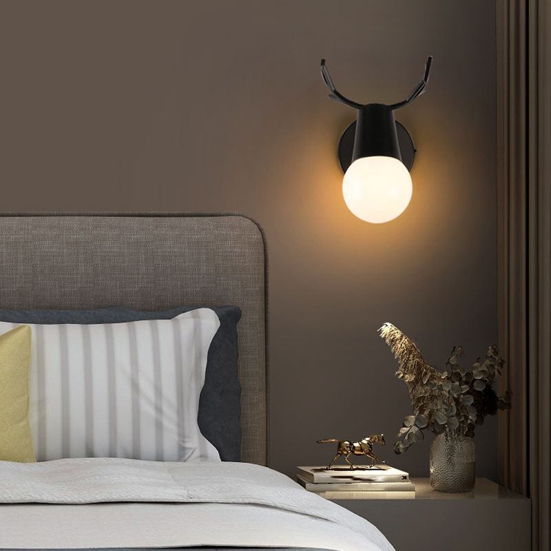 Salon Murce Sronce Métal moderne un luminaire mural mural à tête de fourchette