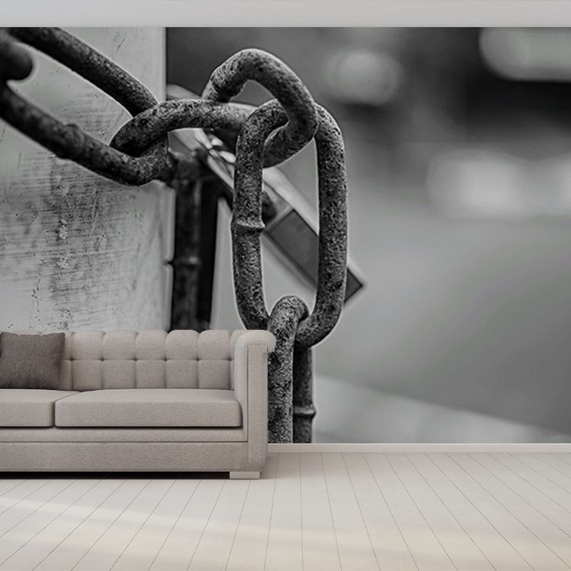 Metal Mural Industrial Style Mildew Resistant Decorative Boys Bedroom Wall Covering