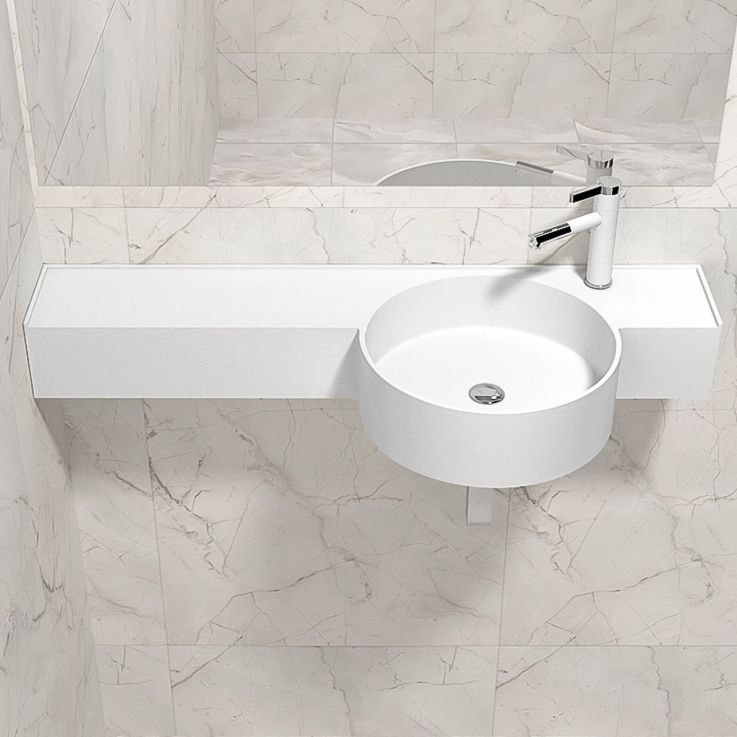 Modern Bathroom Sink Man Made Rock Specialty Vessel Bathroom Sink(Not Including Faucet)