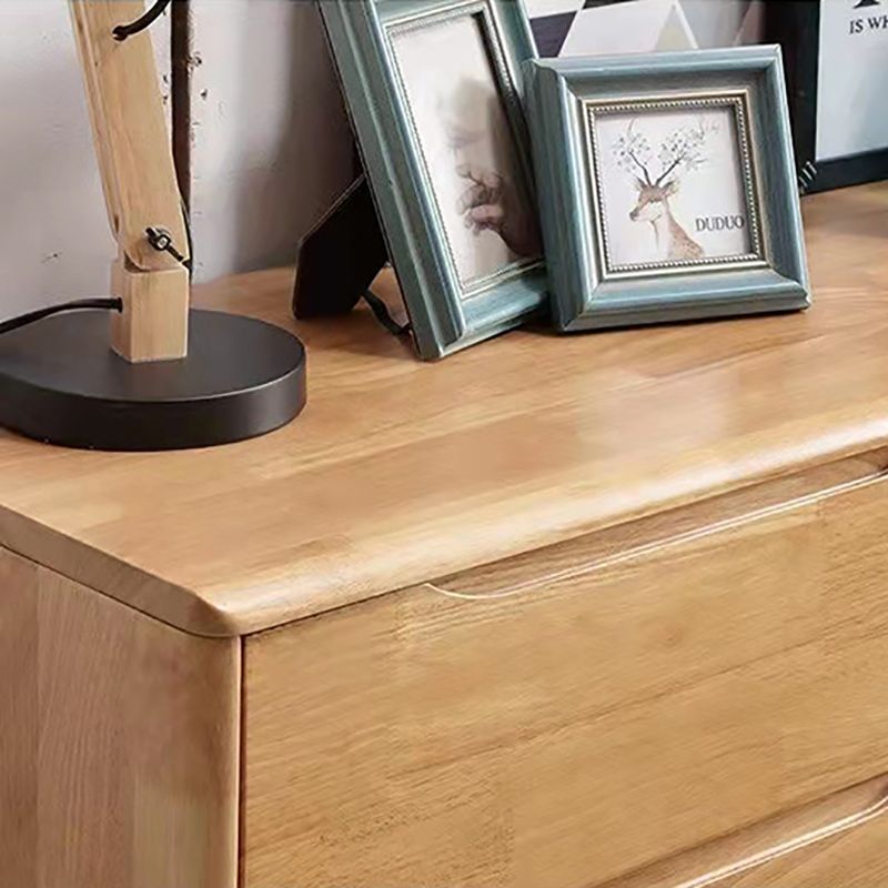 Wood 5/6/7 - Drawer Accent Chest Brown/Natural Rubberwood Chest