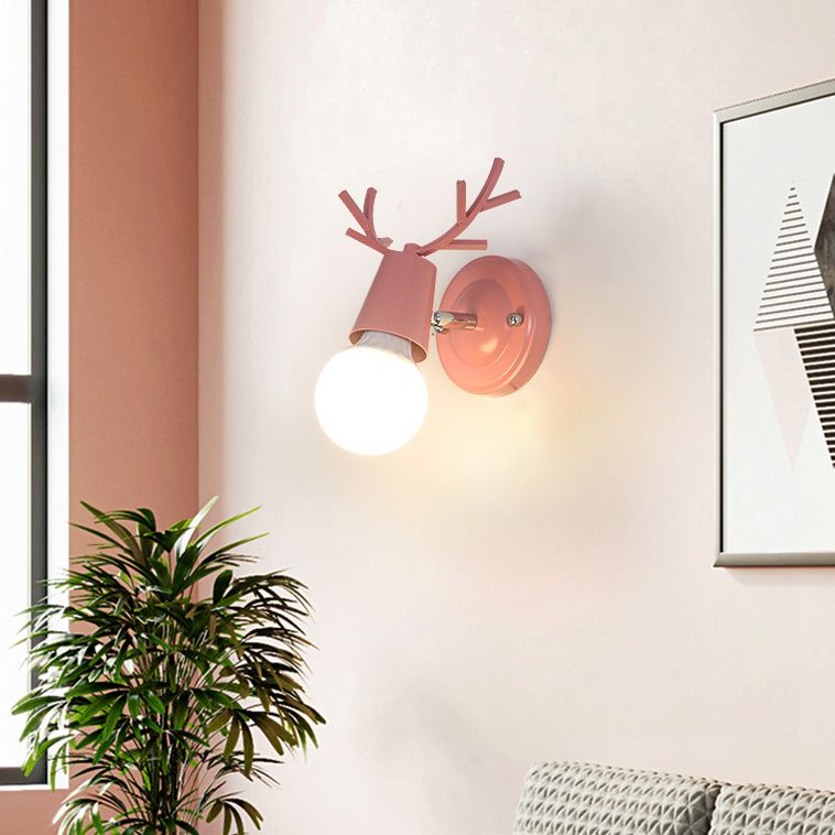 Modern Style Geometric Wall Lamps Metal 1 Light Wall Lighting for Living Room