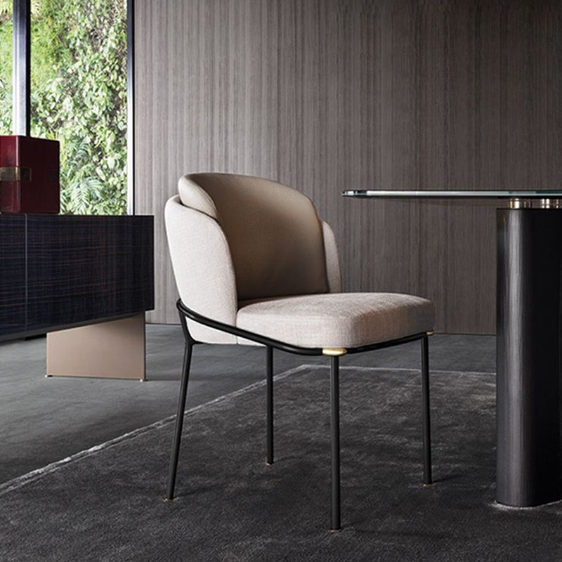 Glam Style Parsons Side Chair Indoor Dining Chair for Home Use