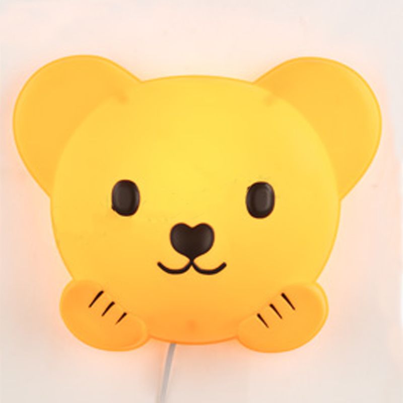 Ombra unica tonalità a parete a parete a parete per bambini in stile muro di plastica lampada da parete