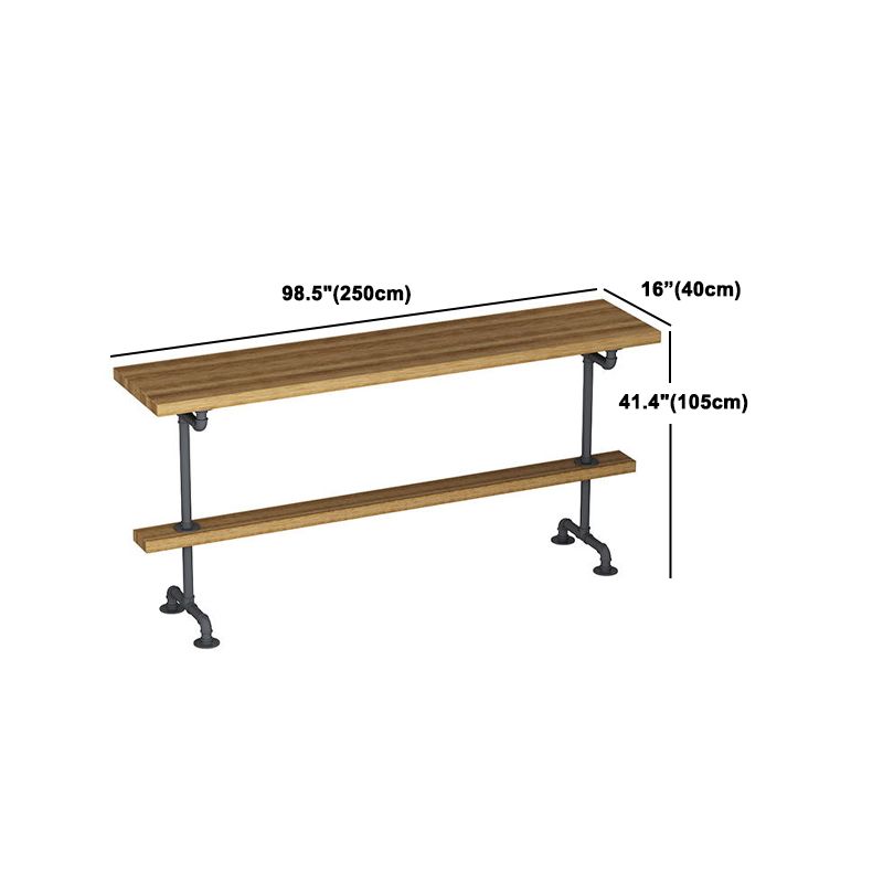 Modern Wood Bar Table Set 1/2/4/7 Pieces Rectangle Table and Stool Set