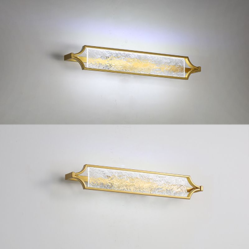 Modern Gold Mirror Lamp Acrylic Vanity Wall Light Fixture for Bathroom