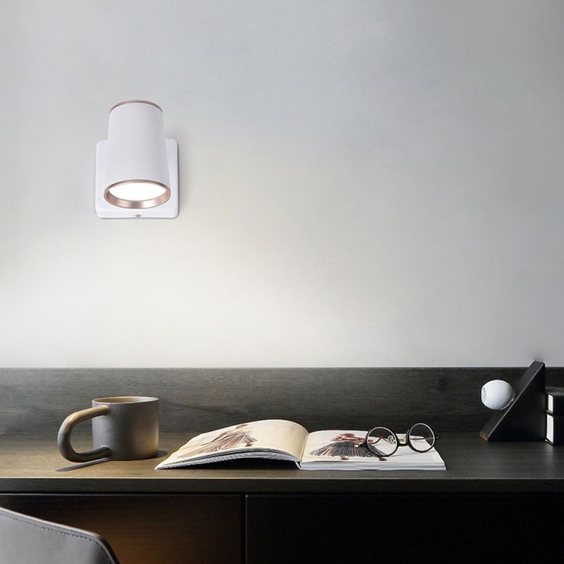 Hedendaagse stijl cilinder wand gemonteerd licht metaal 1 lichte wand gemonteerd lamp