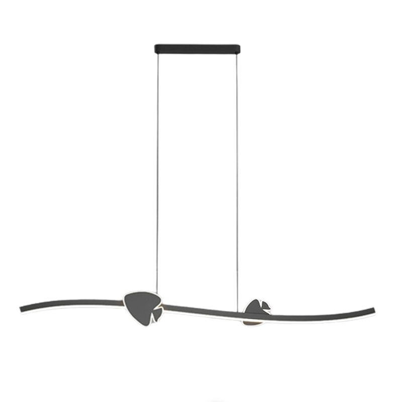 Modern Style Island Light LED Island Hanging Light with Acrylic Shade for Living Room