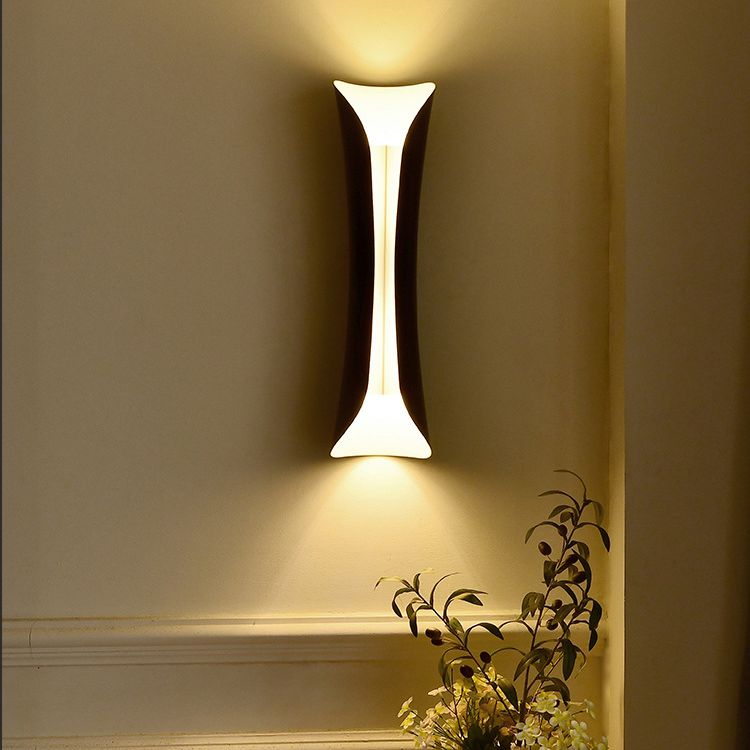 2-Lights Metal Simplicity Wall Lamp Post-modern Style Dining Room Aisle Wall Mounted Light