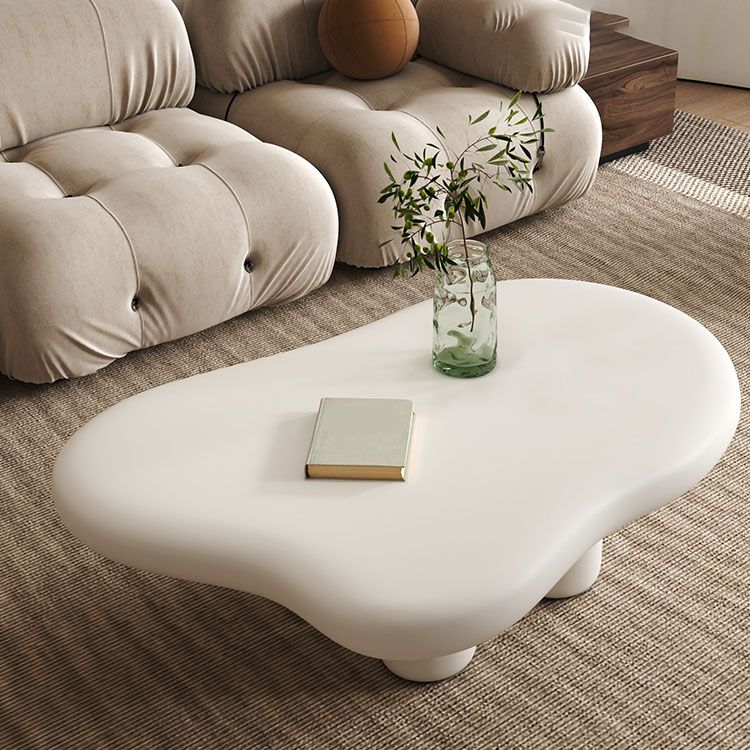 4 Legs Geometric Coffee Table Contemporary Manufactured Wood Cocktail Table