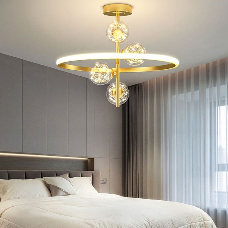 Geometric Semi Flush Mounted Ceiling Led Lights Contemporary Flush Mount Ceiling Light