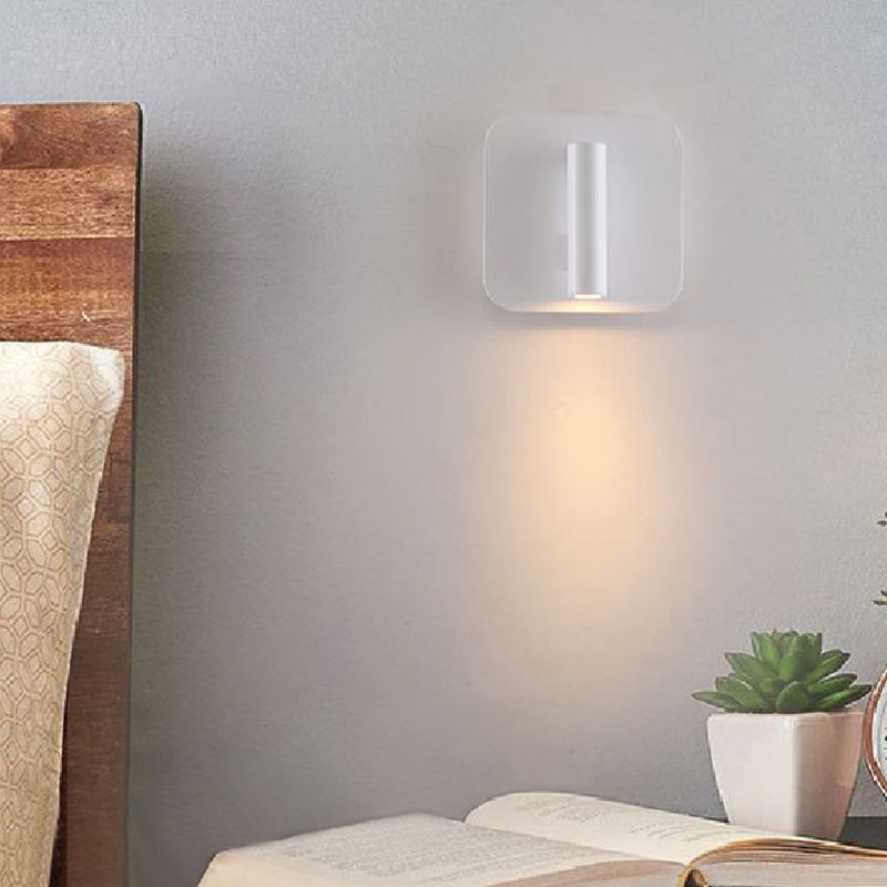 Modern Metal Wall Light Geometric 2 Lights Reading Wall Sconce for Living Room