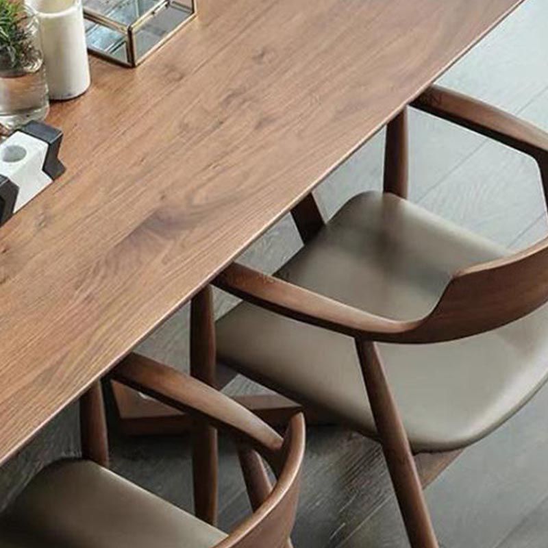 Industrial  1/5 Pieces Dining Set Rectangle Pine Wood Dining Table for Dining Room