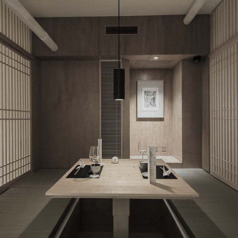 Cement Modern Pendant Light 1-Light Cylinder Ceiling Light Fixture for Dining Room