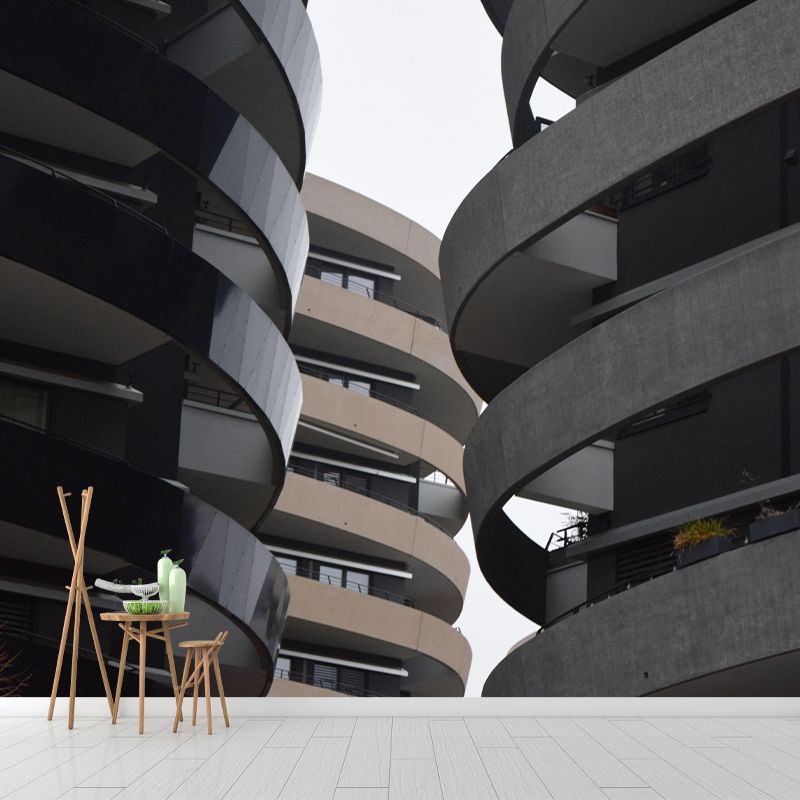 Construction Mural Wallpaper Eco-friendly Modern Living Room Decoration