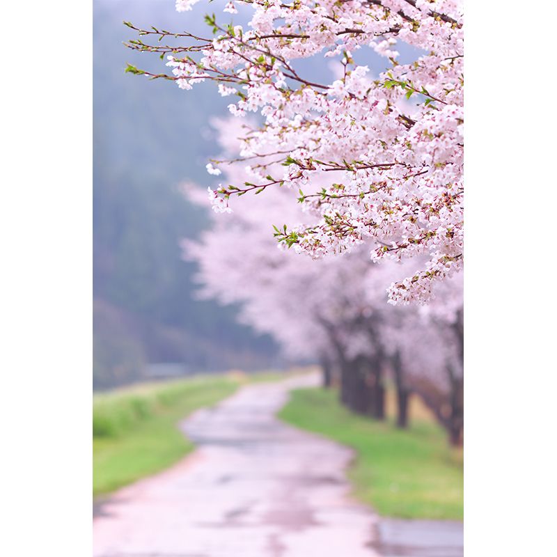 Water Resistant Floral Design Mural Decal Non-Woven Modern Wall Art for Wall Interior