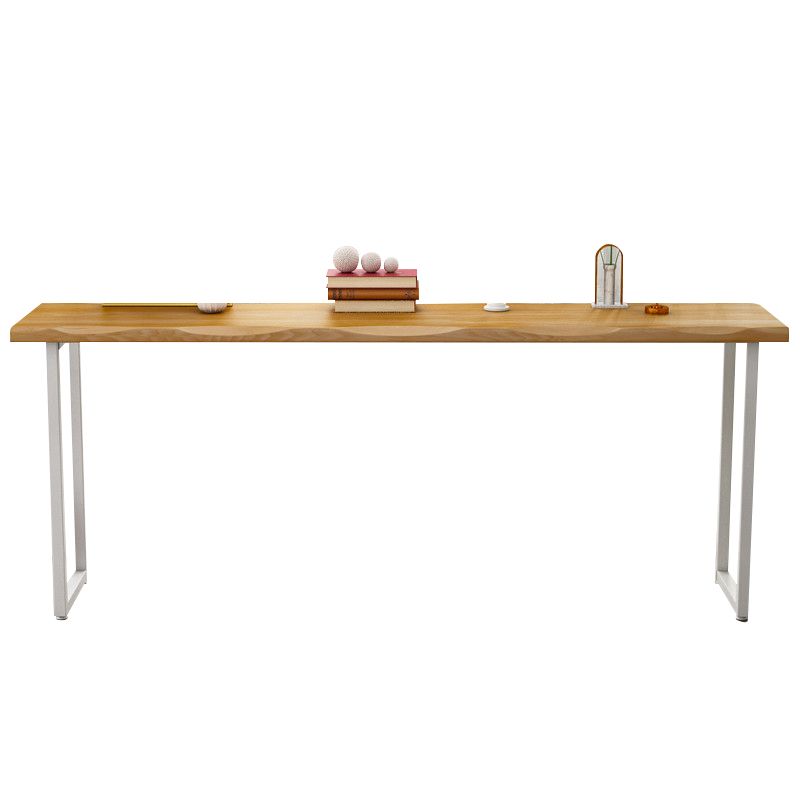 1/4 Pieces Modern Rectangle Solid Wood Top Counter Table with High Stools