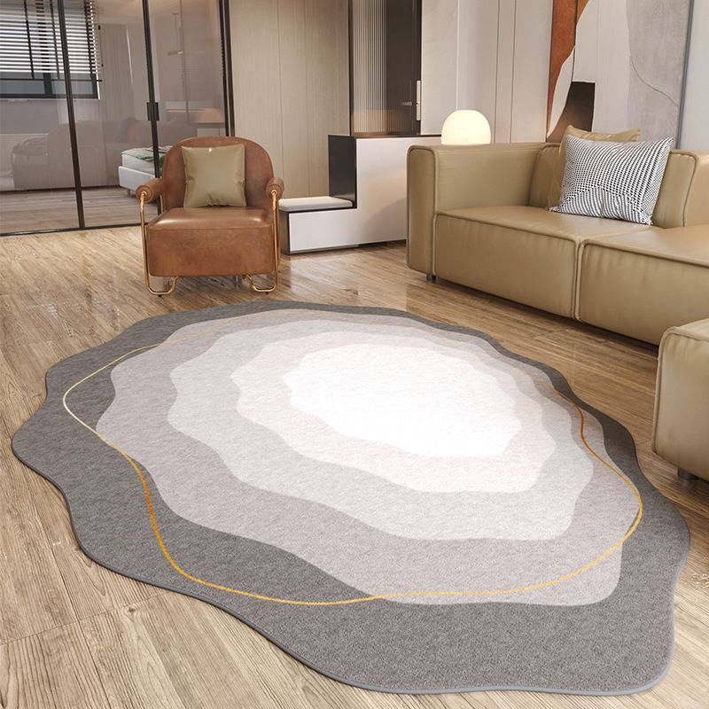 Groen Modern Rug Polyester Gradiënt Rug Stain Resistant Rug voor woonkamer