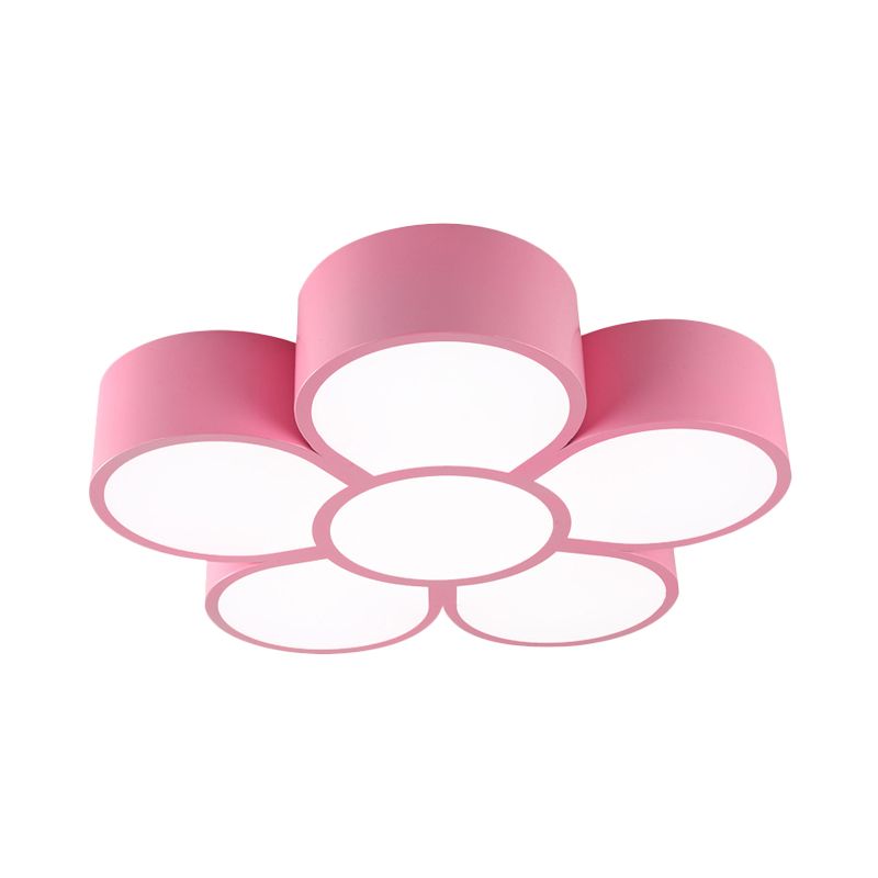 Gelb/Rot/Rosa Blumendecke Beleuchtung Kinder Stil Acryl LED Unterputz Halterung für Wohnzimmer