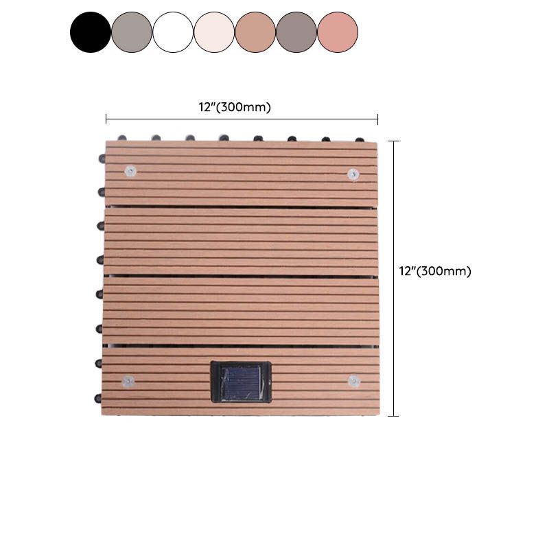 Modern Outdoor Patio Water Resistant Interlocking Composite Floor Tiles