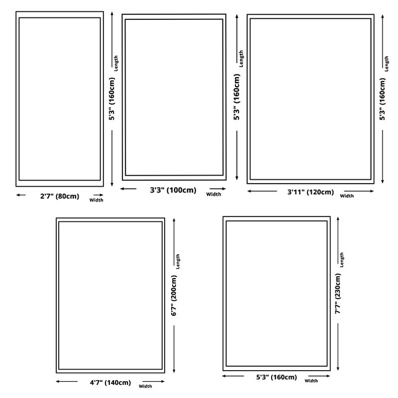 Fancy Modern Rug Blue Geometric Pattern Polyester Area Carpet Non-Slip Backing Rug for Living Room