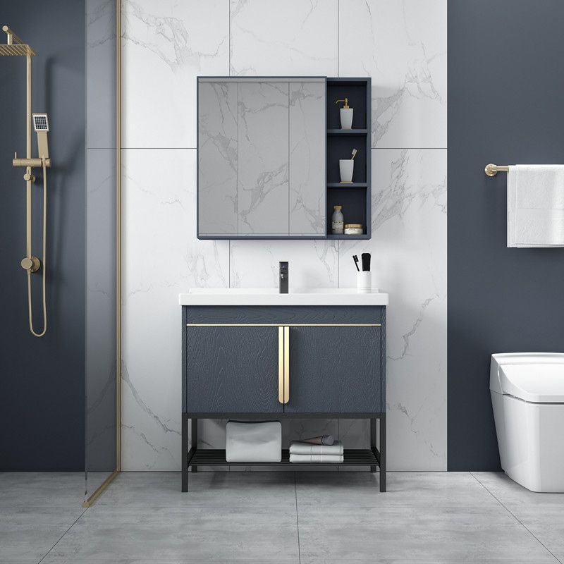 Modern Stainless Steel Bathroom Sink Vanity Faucet Included Vanity Sink