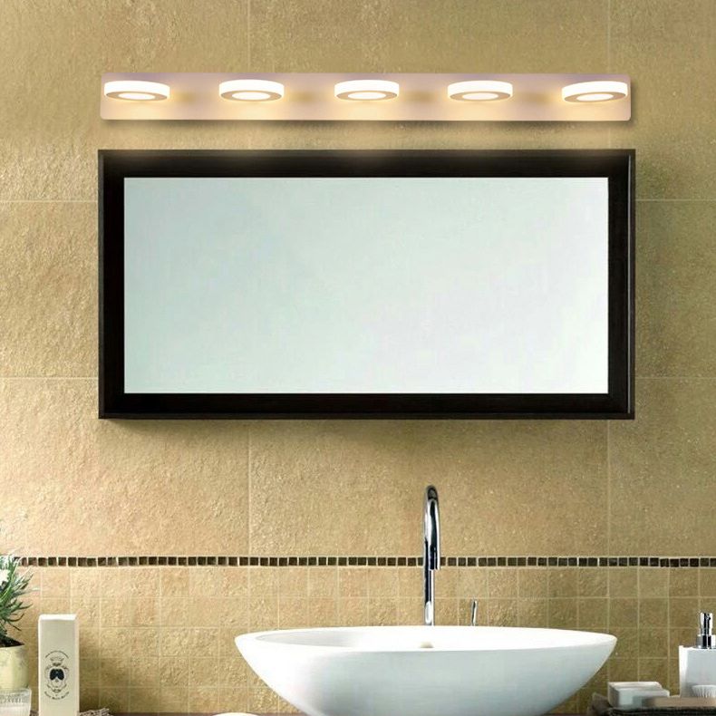 Geometric Wall Mounted Light Fixture Simplicity Style Acrylic LED White Wall Mount Lighting