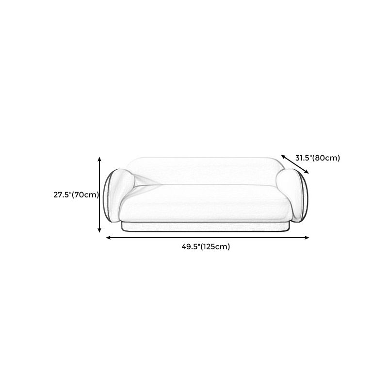 Modern Macaroon Sofa Pillow Top Arm Standard Tight Back Sofa for Apartment