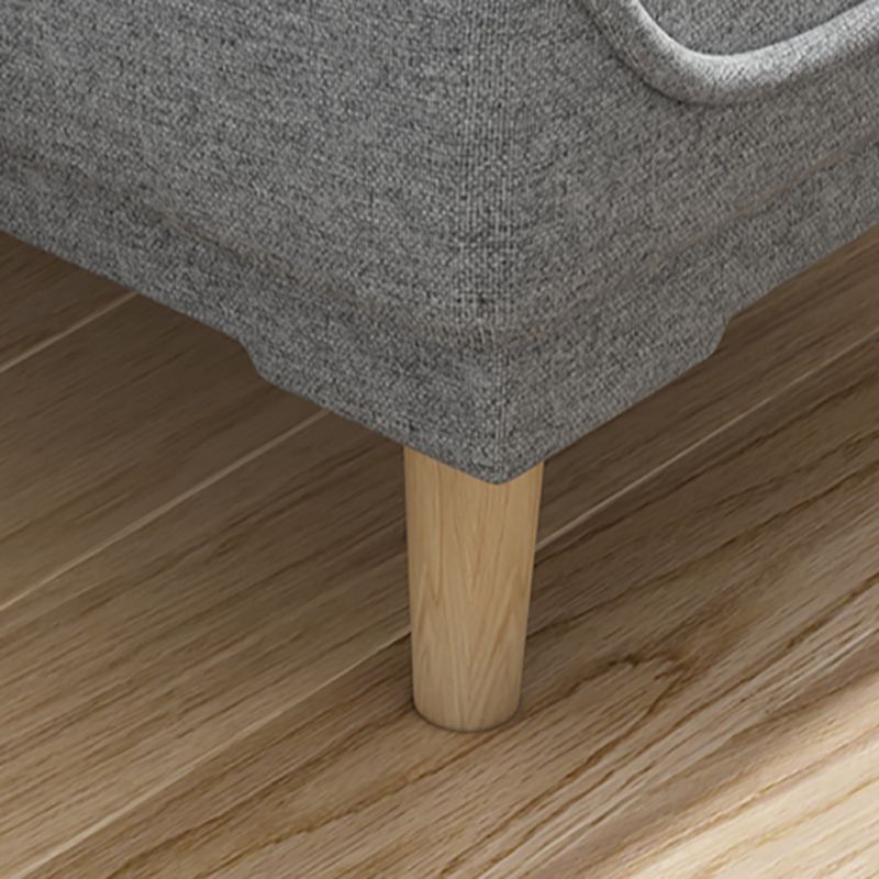 Living Room Armless Chaise Lounge Modern Chaise Lounge with Linen Upholster