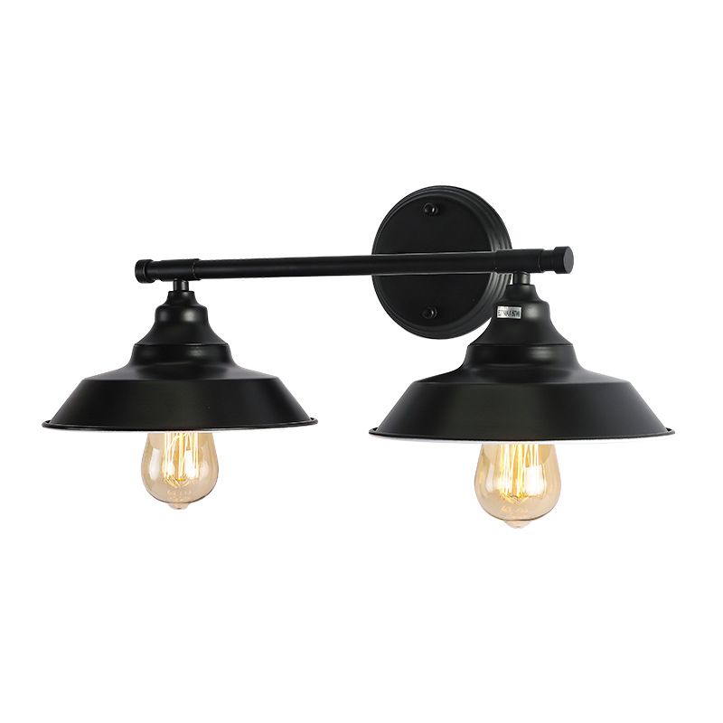 Industrial Metal Vanity Sconce Light Barn Shade Wall Mounted Light for Mirror Cabinet
