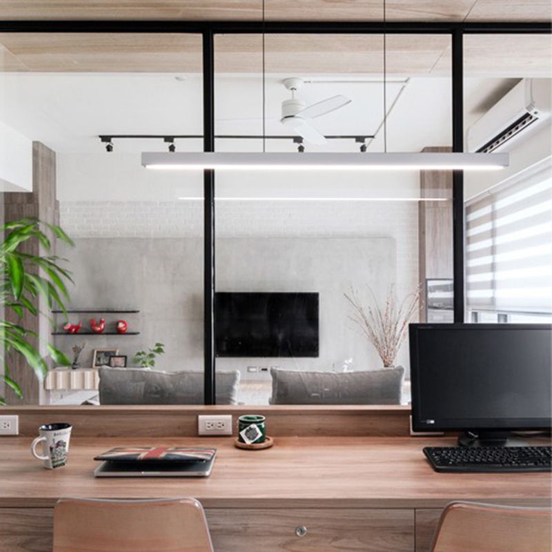 Lineare Anhänger-Beleuchtungsrichtung zeitgenössischer Küchenanhänger Leuchtmetall 1-Licht