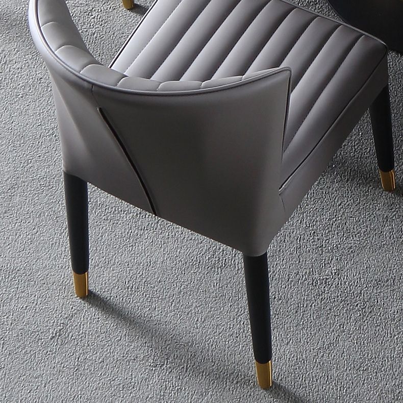 Indoor Scandinavian Side Chair Upholstered Wingback Wood Dining Room Chair