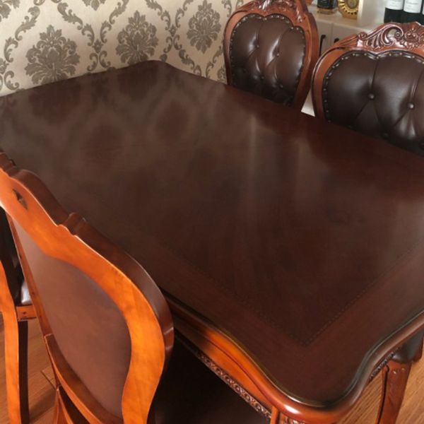 Mesa de comedor de mediados de siglo rectángulo Mesa fija con madera sólida de roble de roble
