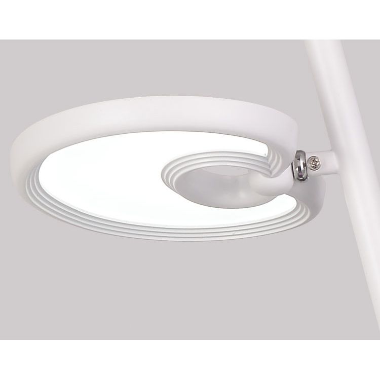 2/4/6 cabezas de hoja de colgante colgante de metal moderno de metal negro/blanco Luz colgante para comedor con luz cálida/blanca/neutra