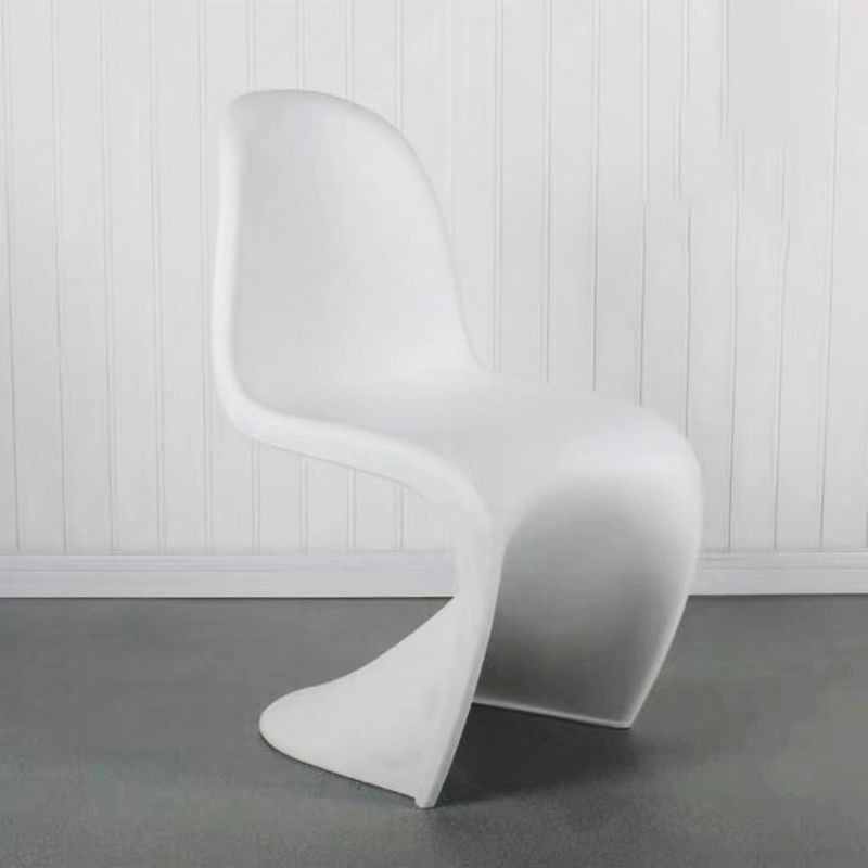 Sedia da pranzo in plastica in plastica in plastica scandinava sedia posteriore solido per casa