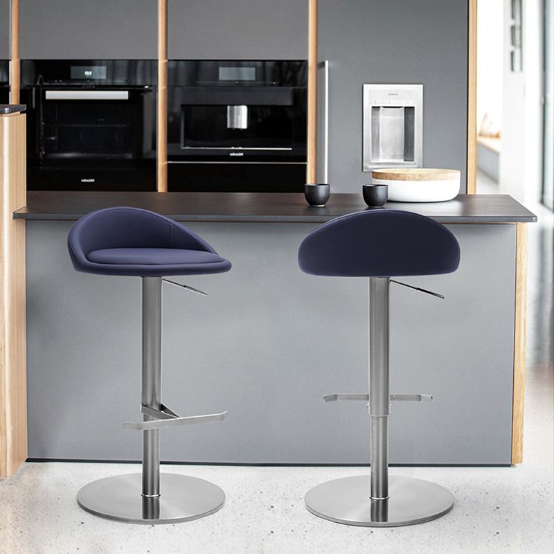 Modern Bar Stool Leather Adjustable Height Counter Stool for Bristol