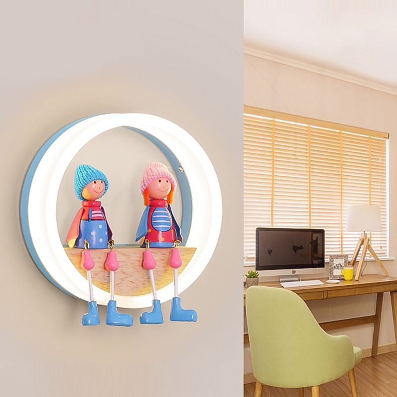 Cartoon Big O Wall Light con coppia Light Acrilic Sconce Light for Child Camera Restaurant