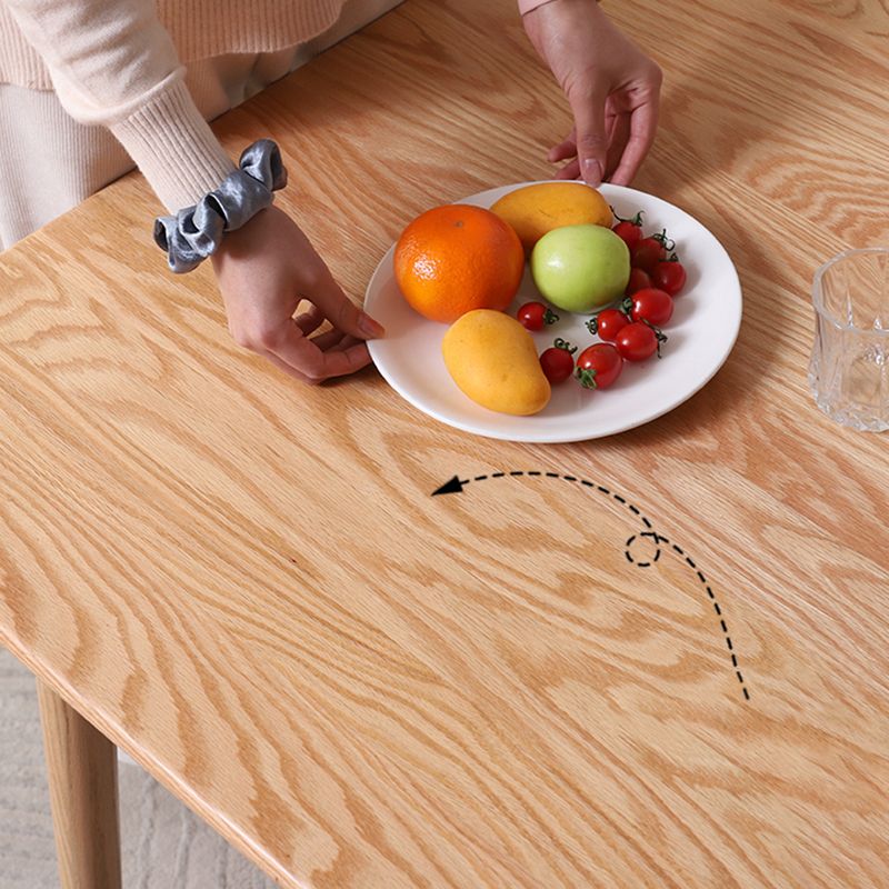 Zeitgenössischer Rechteck Esstisch Massives Holz Tisch mit 4 Bein zum Abendessen in der Küche zu Hause