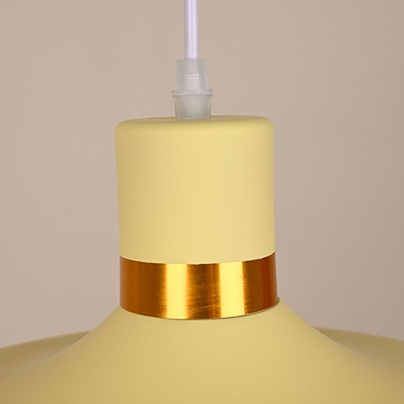 Plafond suspendu moderne en aluminium 1-Light Down Light pour salle à manger