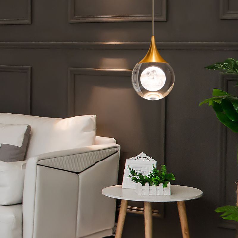 Mini Crystal Plafond Suspension lampe LED moderne LEMPORT DE PROSITIF POUR LA CHAMBRE