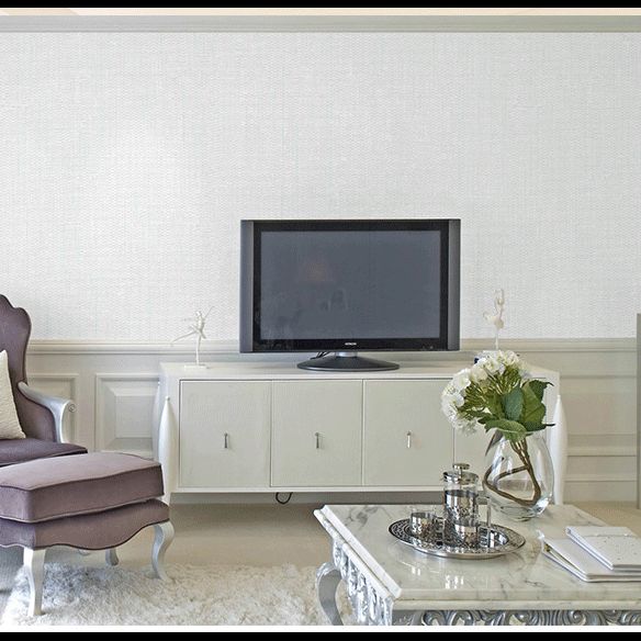 Simplify Solid Wallpaper Roll House Interior Blank Wall Covering, 33' L x 20.5" W