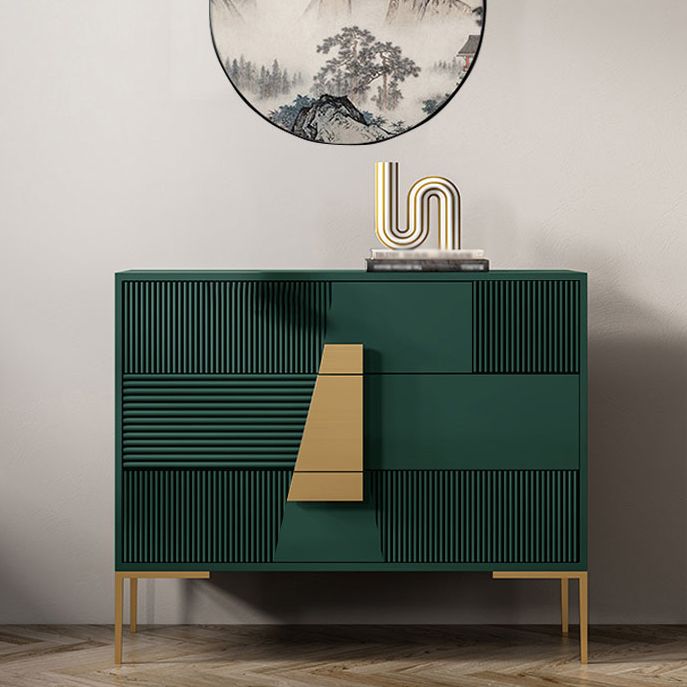 Luxury Style Multi Drawer Buffet Table Wood Top Dining Sideboard for L