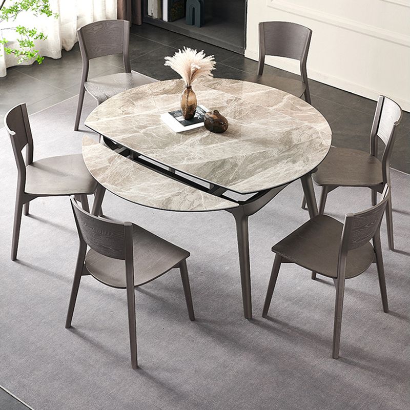 Solid Wood Contemporary Dining Chair Kitchen Armless Open Back Chair