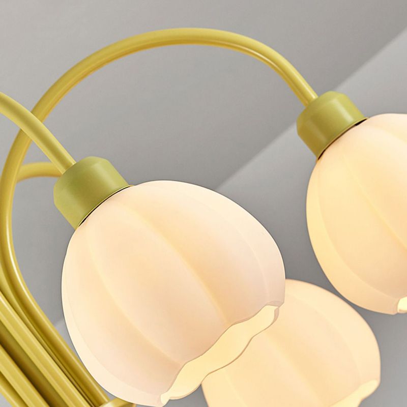 Modern Style Ceiling Lamp Creative Glass Shade Flush Mount Light Fixture